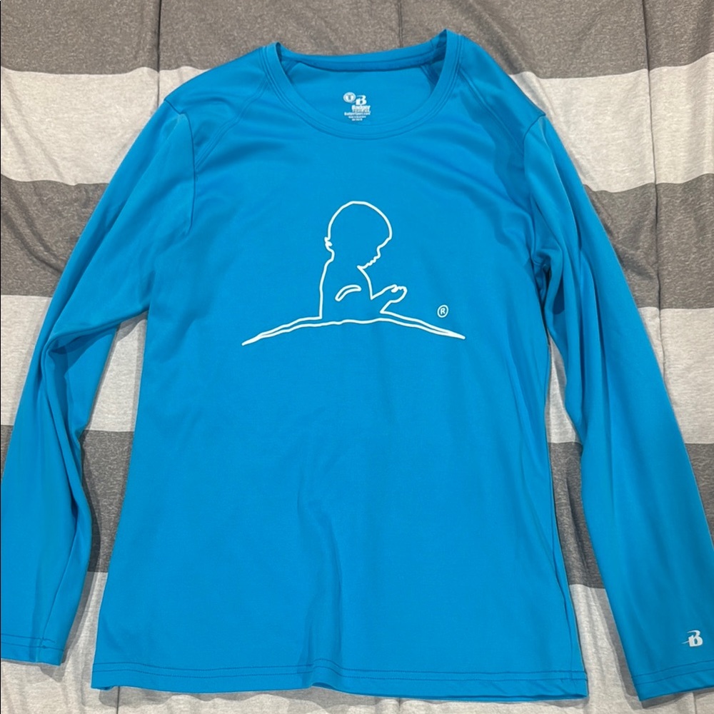 Blue Long Sleeve St. Jude running top